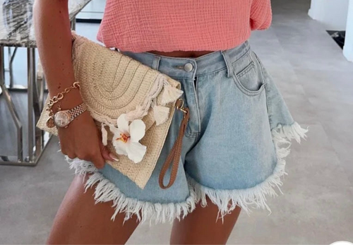 Denim shorts